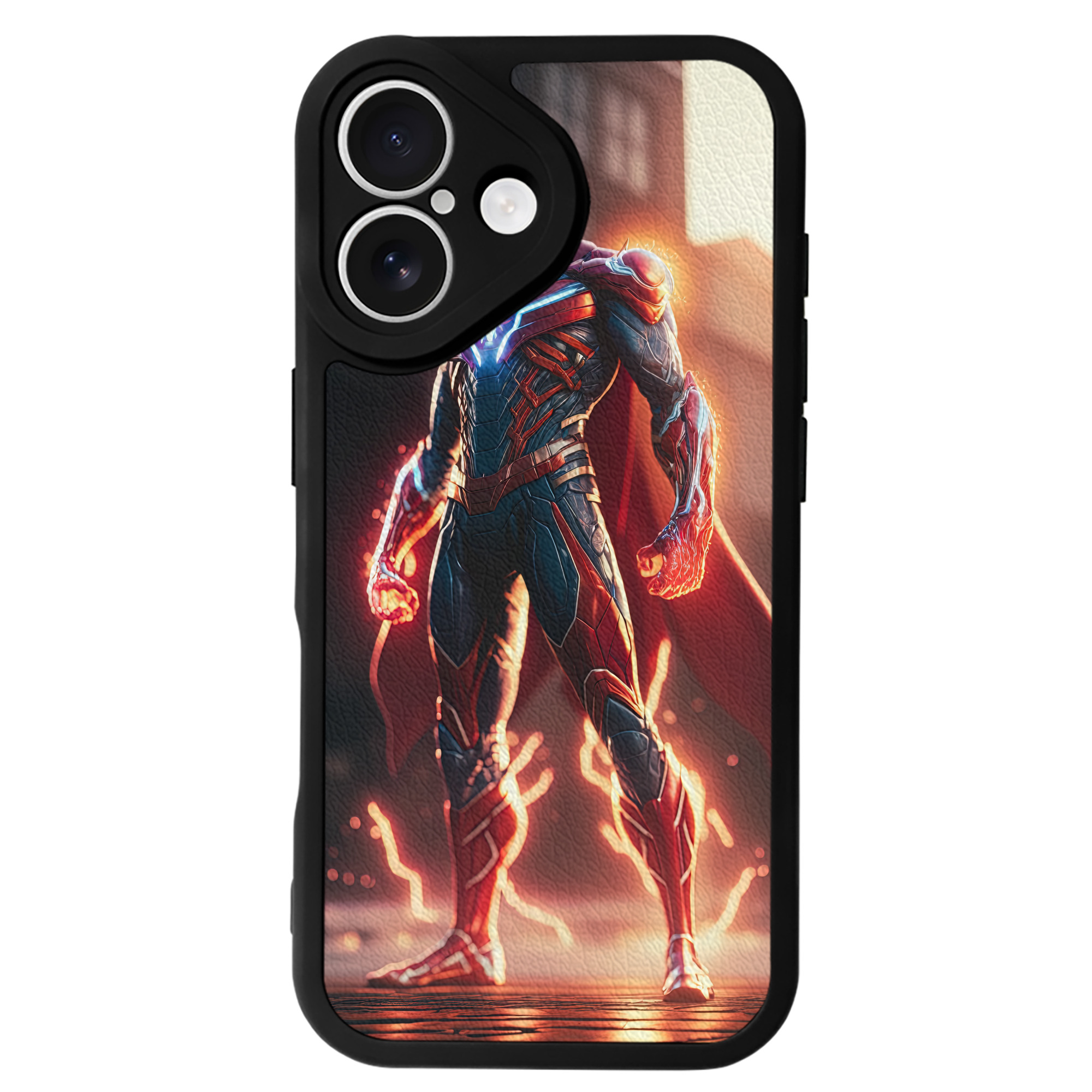 Spider Man スパイダーマン 【iPhone 16シリーズ対応】シリコンスマホケース（レザー調） 材質：シリコン